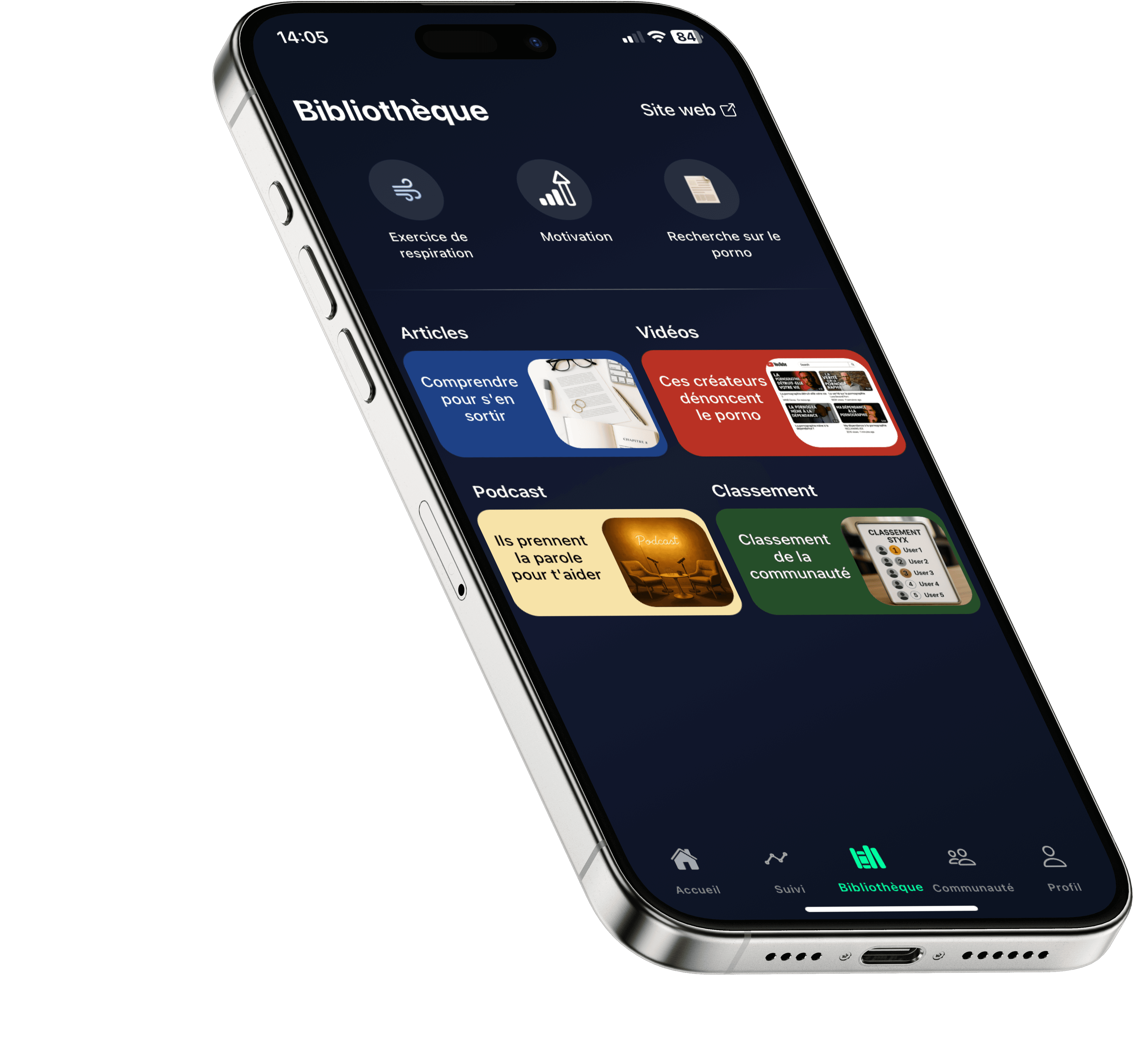 Section Apprendre STYX