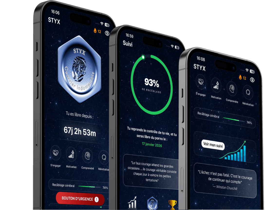 Application STYX : suivi, bouton d'urgence, recâblage cérébral